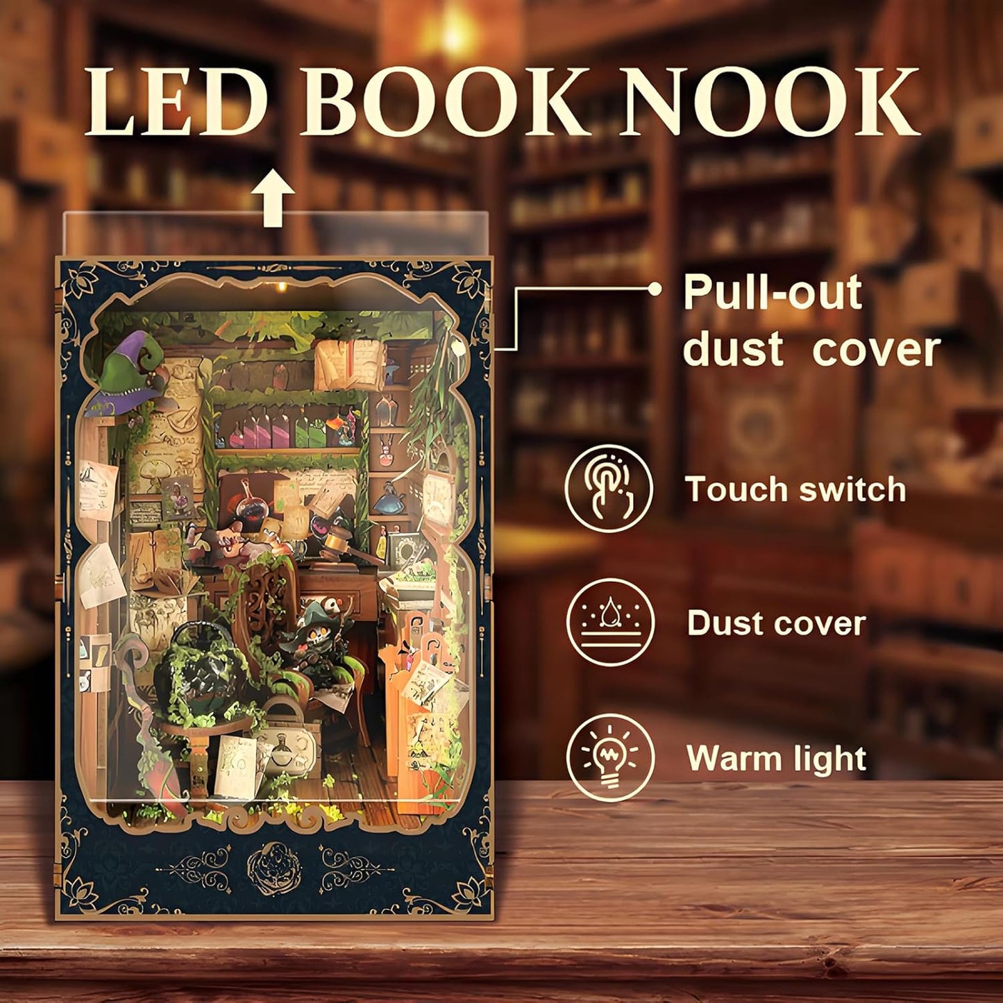 DIY Miniature Dollhouse
Rolife Cutebee HYUKBI DIY Booknook Dollhouse Kit 3D Wooden Puzzle