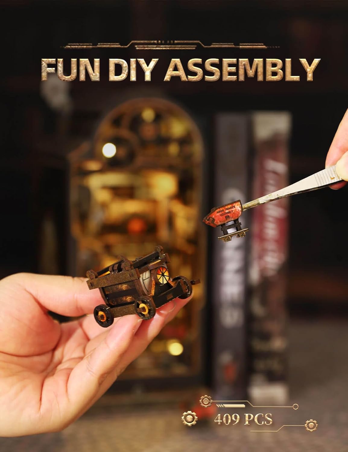 DIY Miniature Dollhouse
Rolife Cutebee HYUKBI DIY Booknook Dollhouse Kit 3D Wooden Puzzle