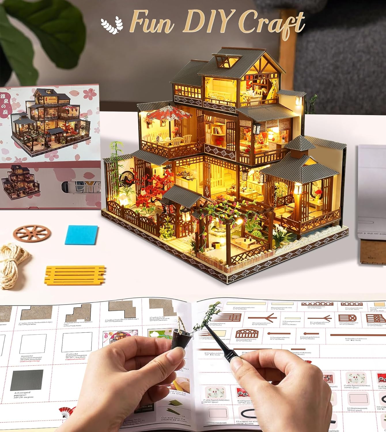DIY Miniature Dollhouse
Rolife Cutebee HYUKBI DIY Booknook Dollhouse Kit 3D Wooden Puzzle
Micro Building Blocks Set
Blindbox plush cute toy