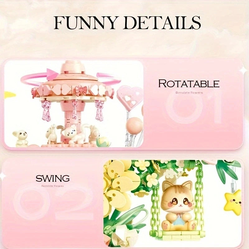 DIY Miniature Dollhouse
Rolife Cutebee HYUKBI DIY Booknook Dollhouse Kit 3D Wooden Puzzle
Micro Building Blocks Set