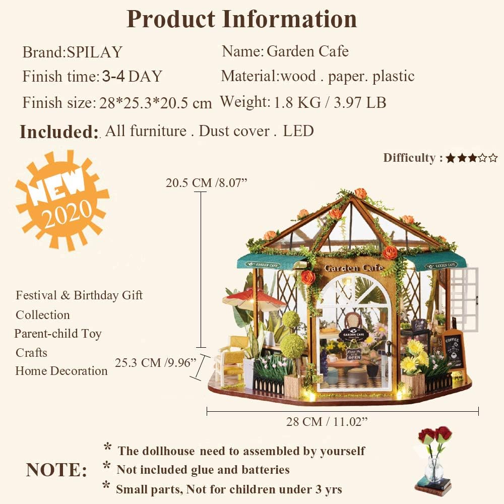 HYUKBI DIY Booknook Dollhouse Kit