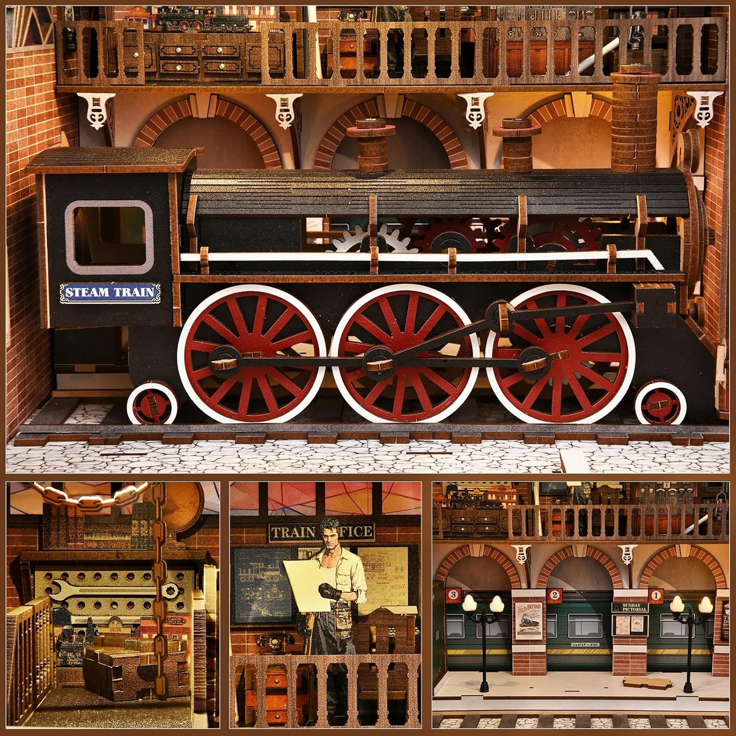 Building block, 1000pcs jigsaw puzzle, 2025 new puzzle, Adult Puzzle, Cartoon Puzzle, jigsaw puzzles,, puzzle 2000, DIY Miniature Dollhouse, Rolife, Cutebee, HYUKBI, DIY Booknook, Bookend, Dollhouse Kit, 3D Wooden Puzzle, Micro Building Blocks Set, Christmas Holiday gift