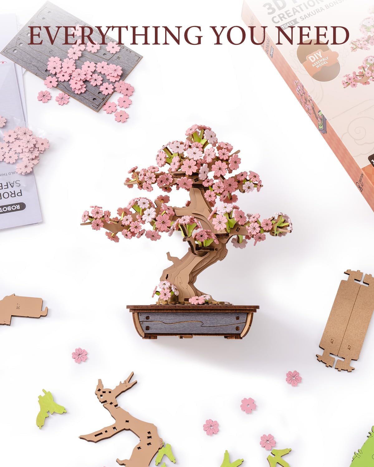 3D Wooden Puzzle DIY Building Kit Toy