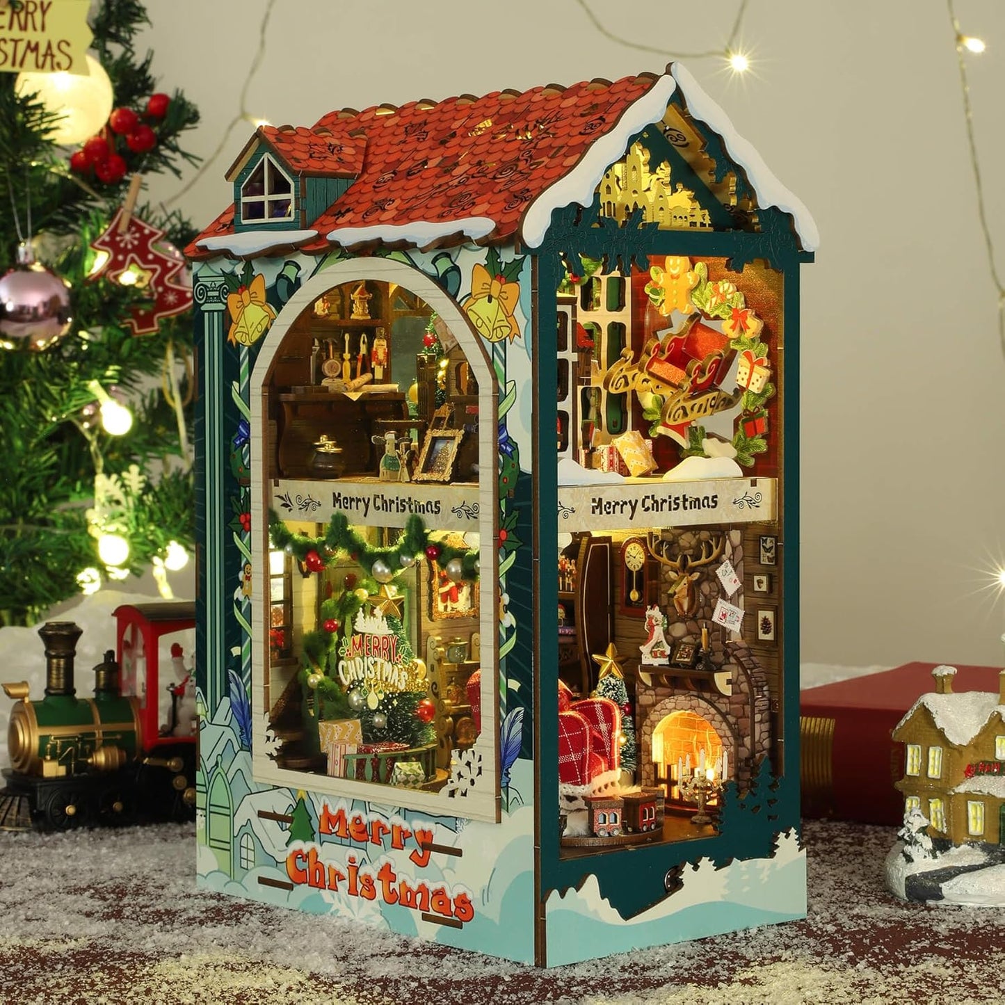 HYUKBI DIY Booknook Dollhouse Kit