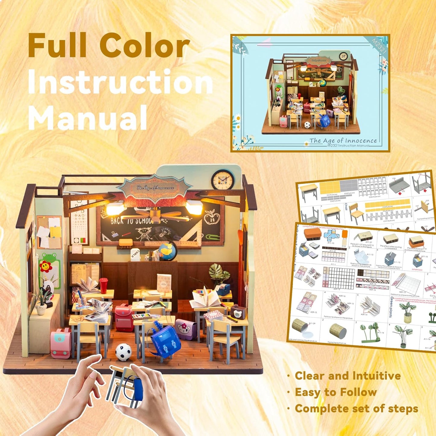 HYUKBI DIY Booknook Dollhouse Kit