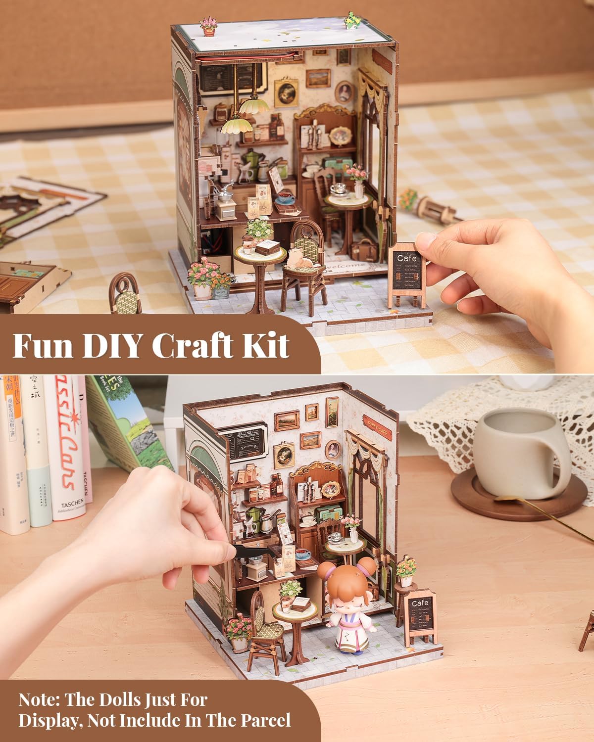 HYUKBI DIY Booknook Dollhouse Kit