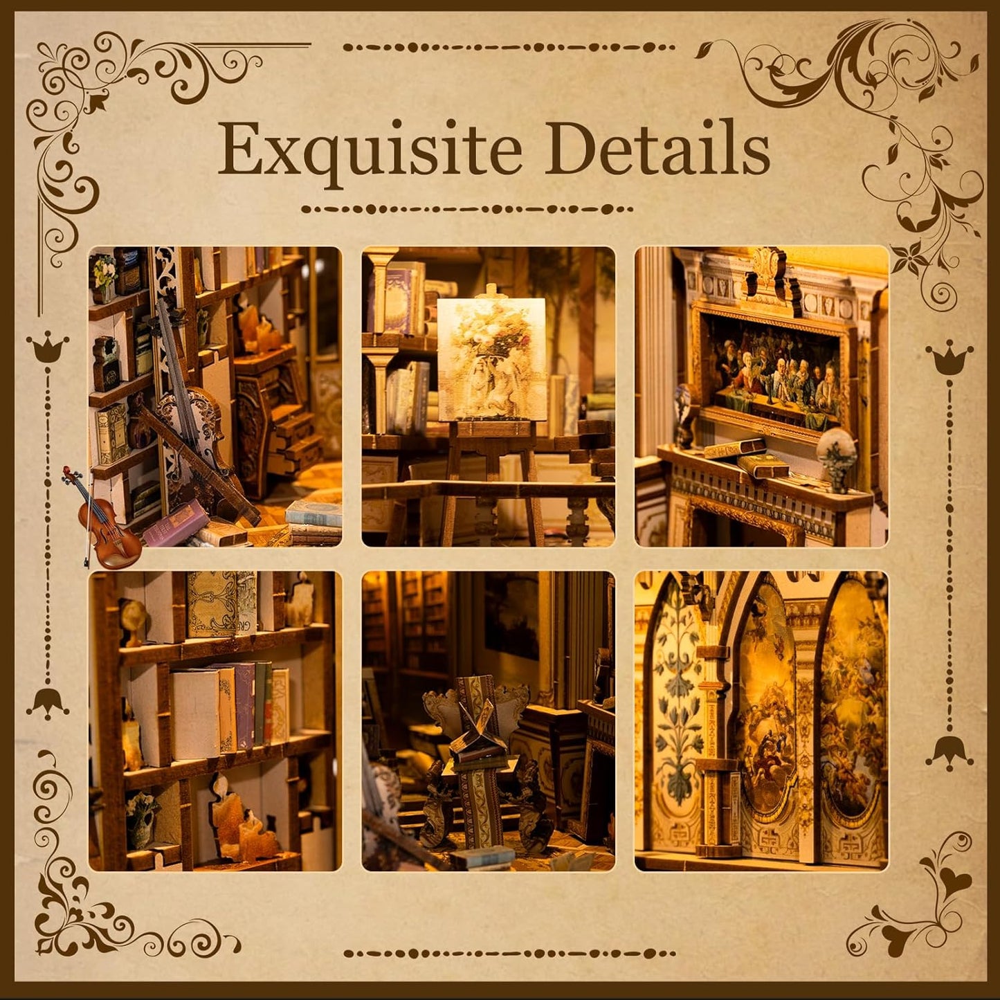 HYUKBI DIY Booknook Dollhouse Kit