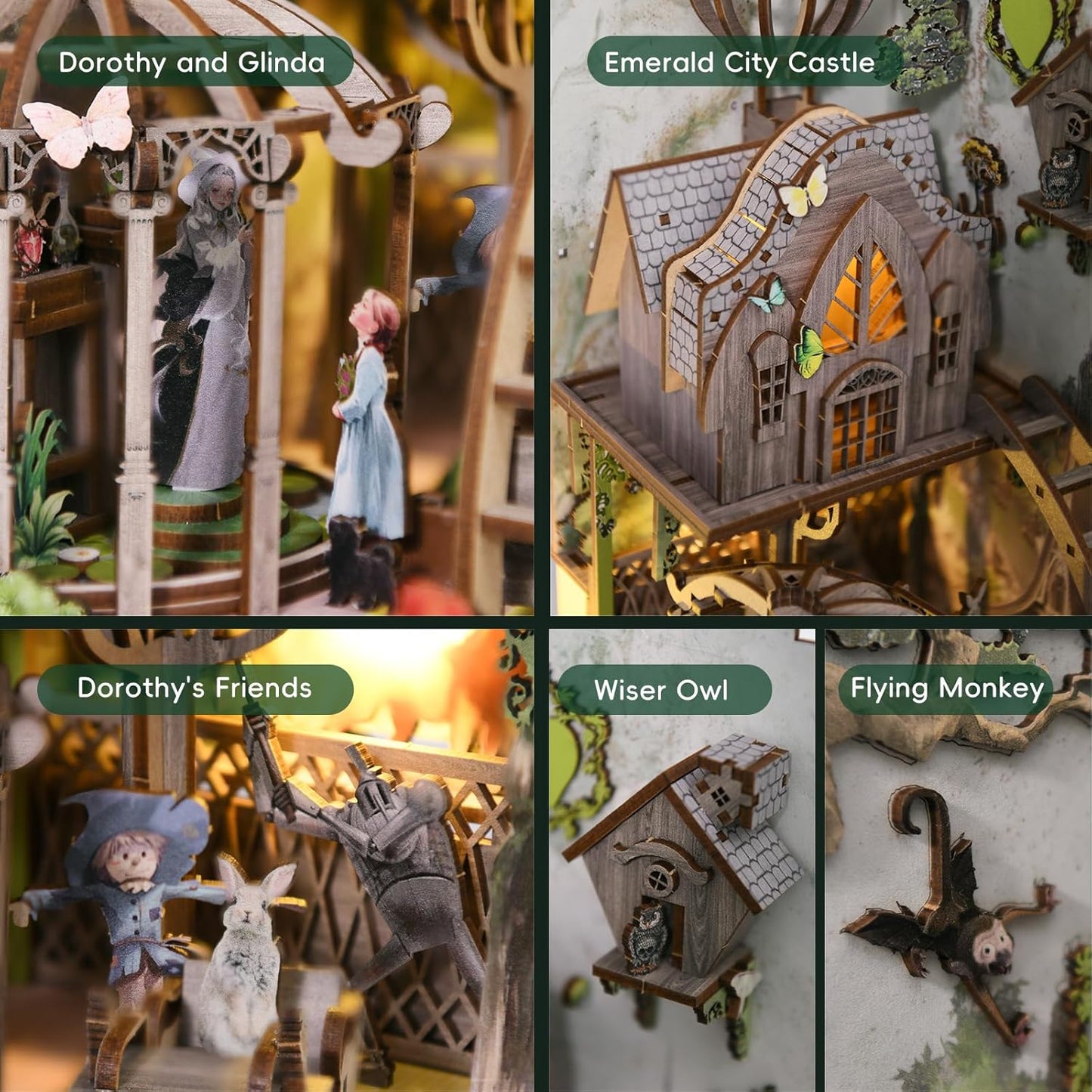 HYUKBI DIY Booknook Dollhouse Kit