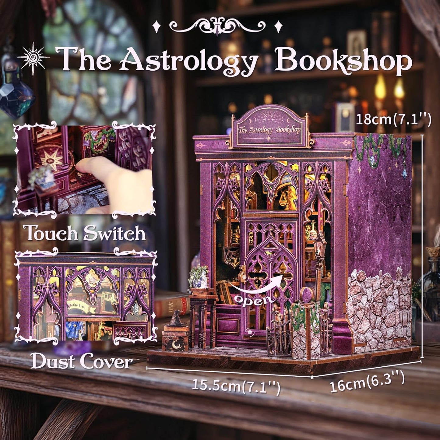 HYUKBI DIY Booknook Dollhouse Kit