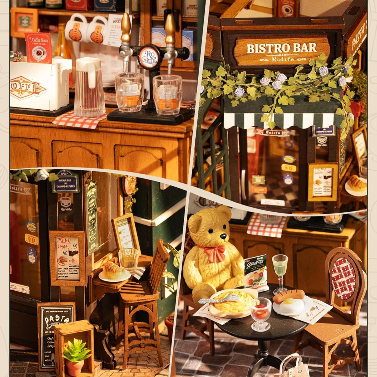 HYUKBI DIY Miniature House Kit with LED Light