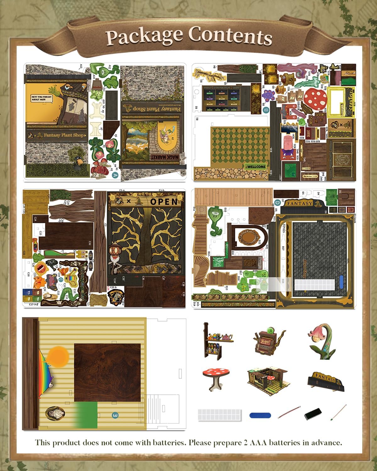Rolife Cutebee HYUKBI DIY Booknook Dollhouse Kit 3D Wooden Puzzle
