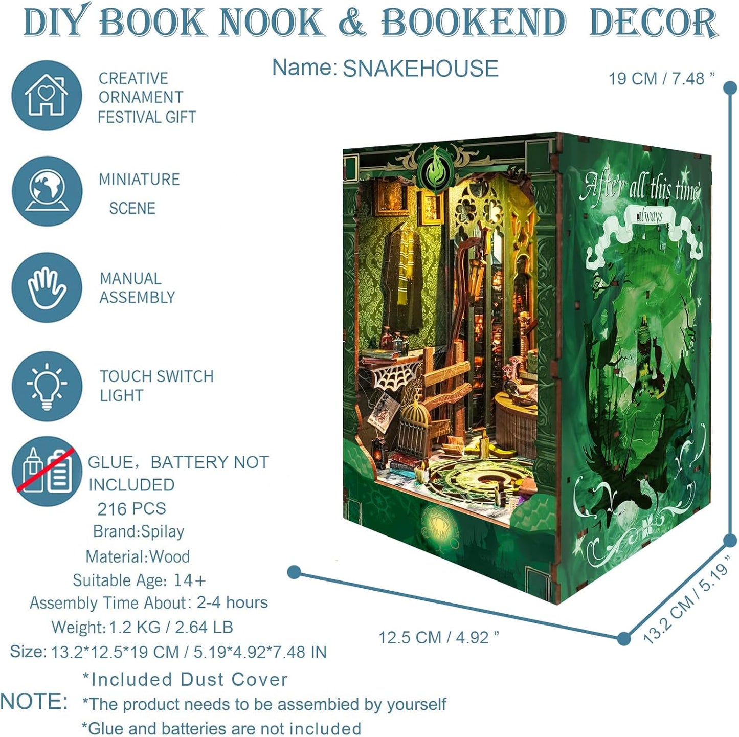 DIY Miniature Dollhouse
Rolife Cutebee HYUKBI DIY Booknook Dollhouse Kit 3D Wooden Puzzle