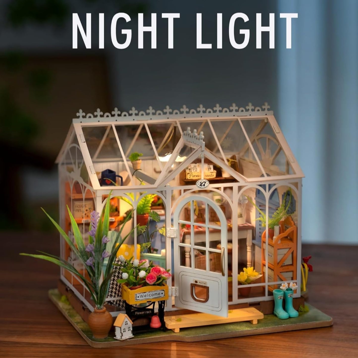 DIY Miniature House Kit with LED Light