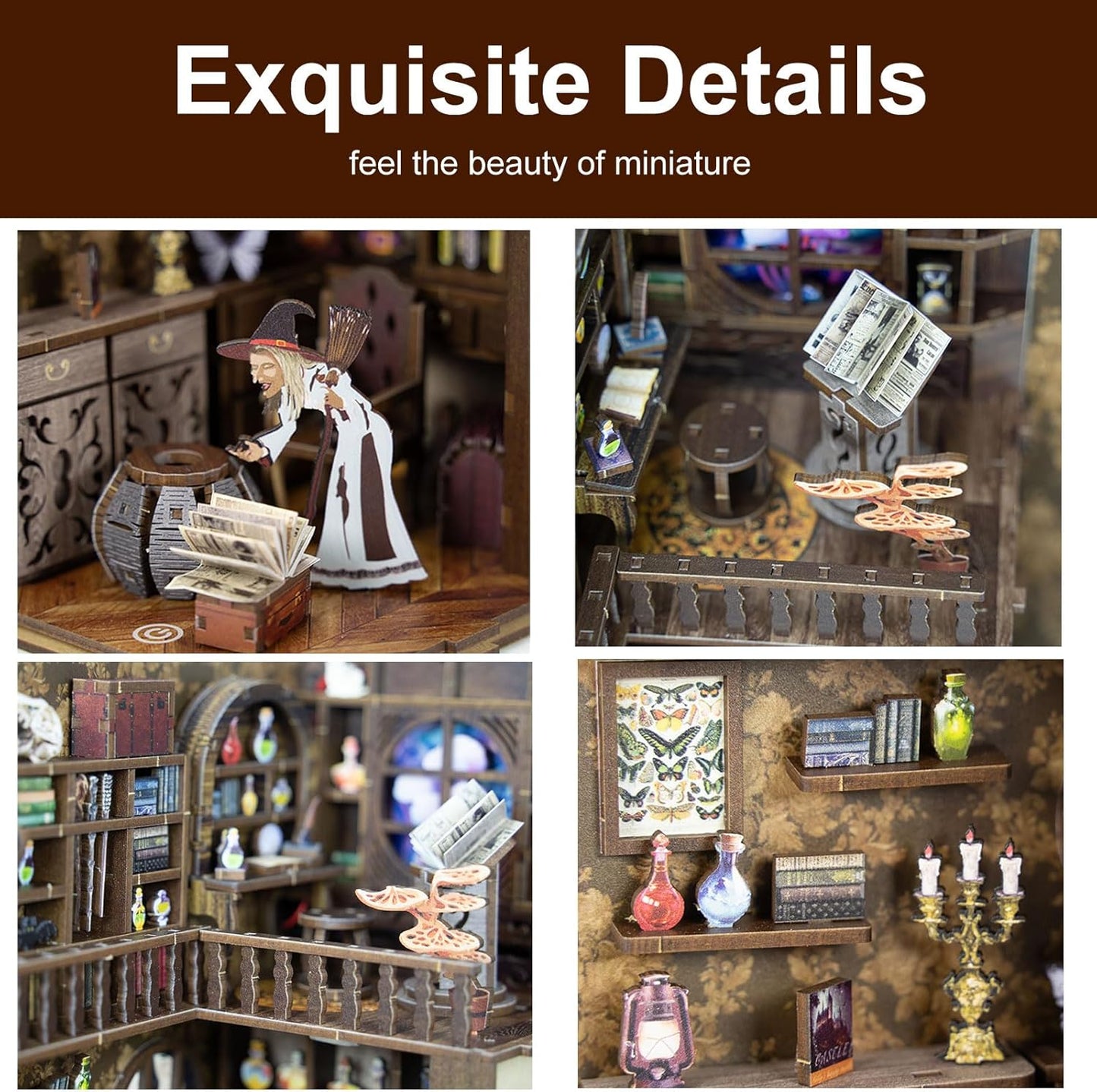DIY Miniature Dollhouse
Rolife Cutebee HYUKBI DIY Booknook Dollhouse Kit 3D Wooden Puzzle
Micro Building Blocks Set