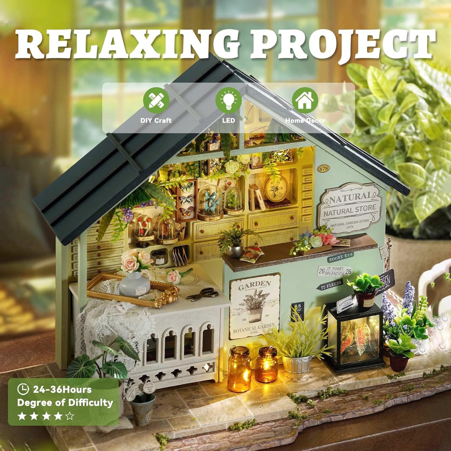 DIY Miniature Dollhouse
Rolife Cutebee HYUKBI DIY Booknook Dollhouse Kit 3D Wooden Puzzle
Micro Building Blocks Set