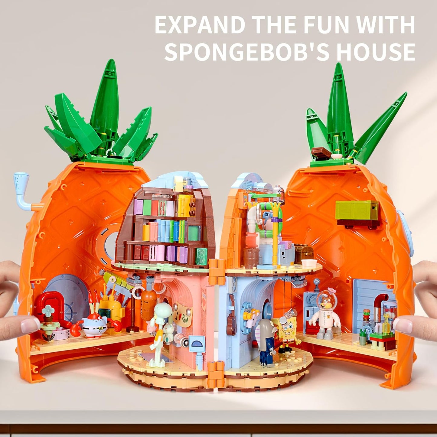 Sponge Bob Building block 1000pcs jigsaw puzzle, 2025 new puzzle, Adult Puzzle, Cartoon Puzzle, jigsaw puzzles, momibook puzzle, puzzle 2000, Wonderful Tree House Expeditions
DIY Miniature Dollhouse
Rolife Cutebee HYUKBI DIY Booknook Dollhouse Kit 3D Wooden Puzzle
Micro Building Blocks Set
Blindbox plush cute toy