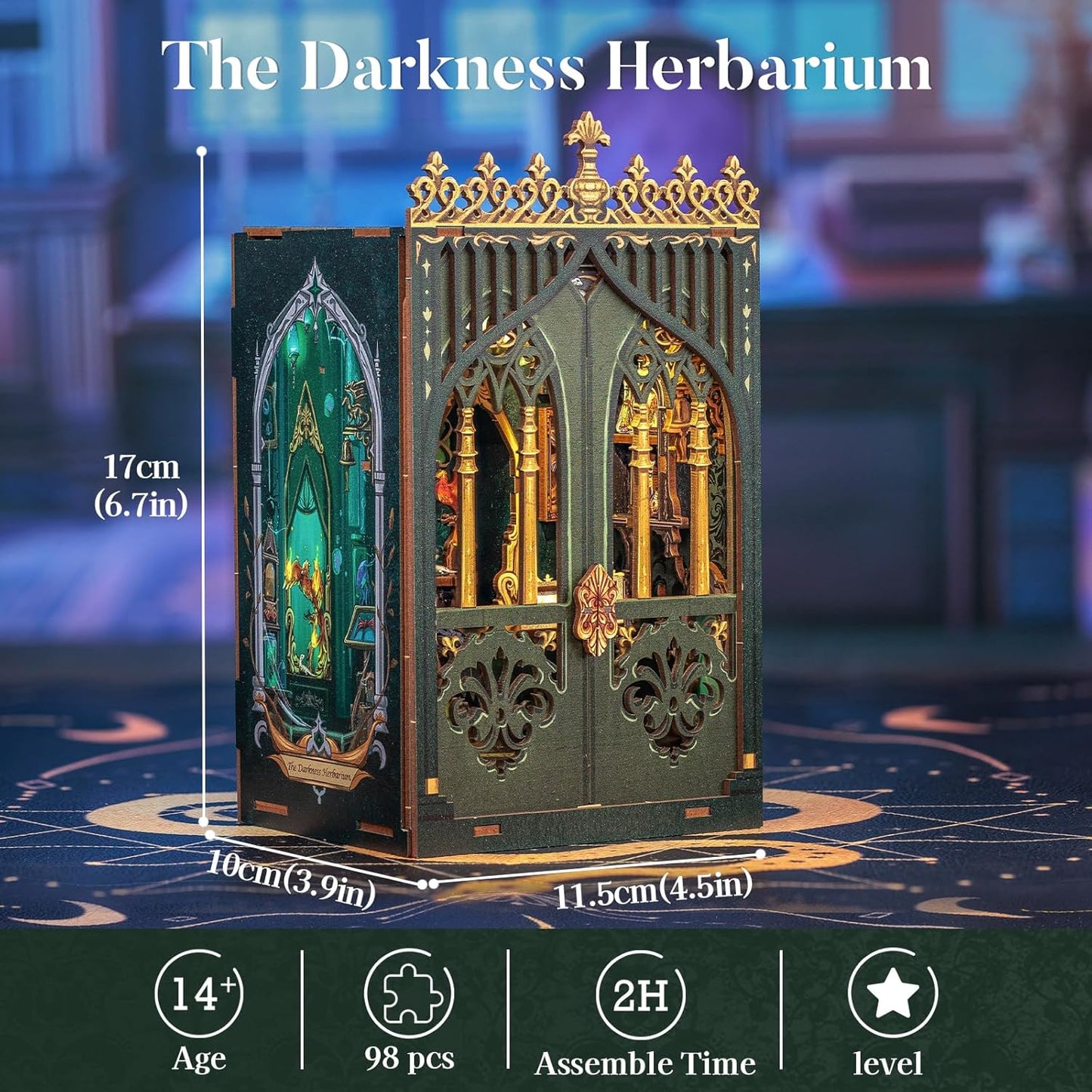Rolife Cutebee HYUKBI DIY Booknook Dollhouse Kit 3D Wooden Puzzle