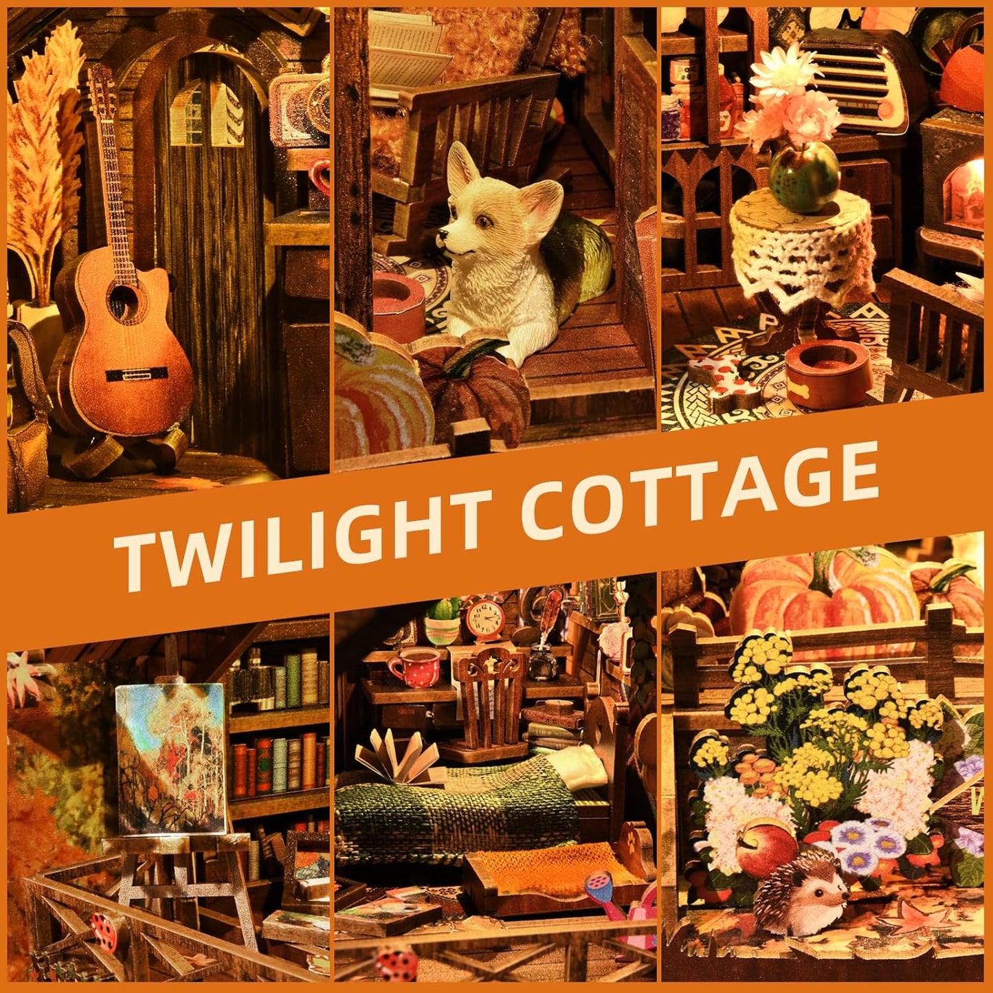 DIY Miniature Dollhouse
Rolife Cutebee HYUKBI DIY Booknook Dollhouse Kit 3D Wooden Puzzle
