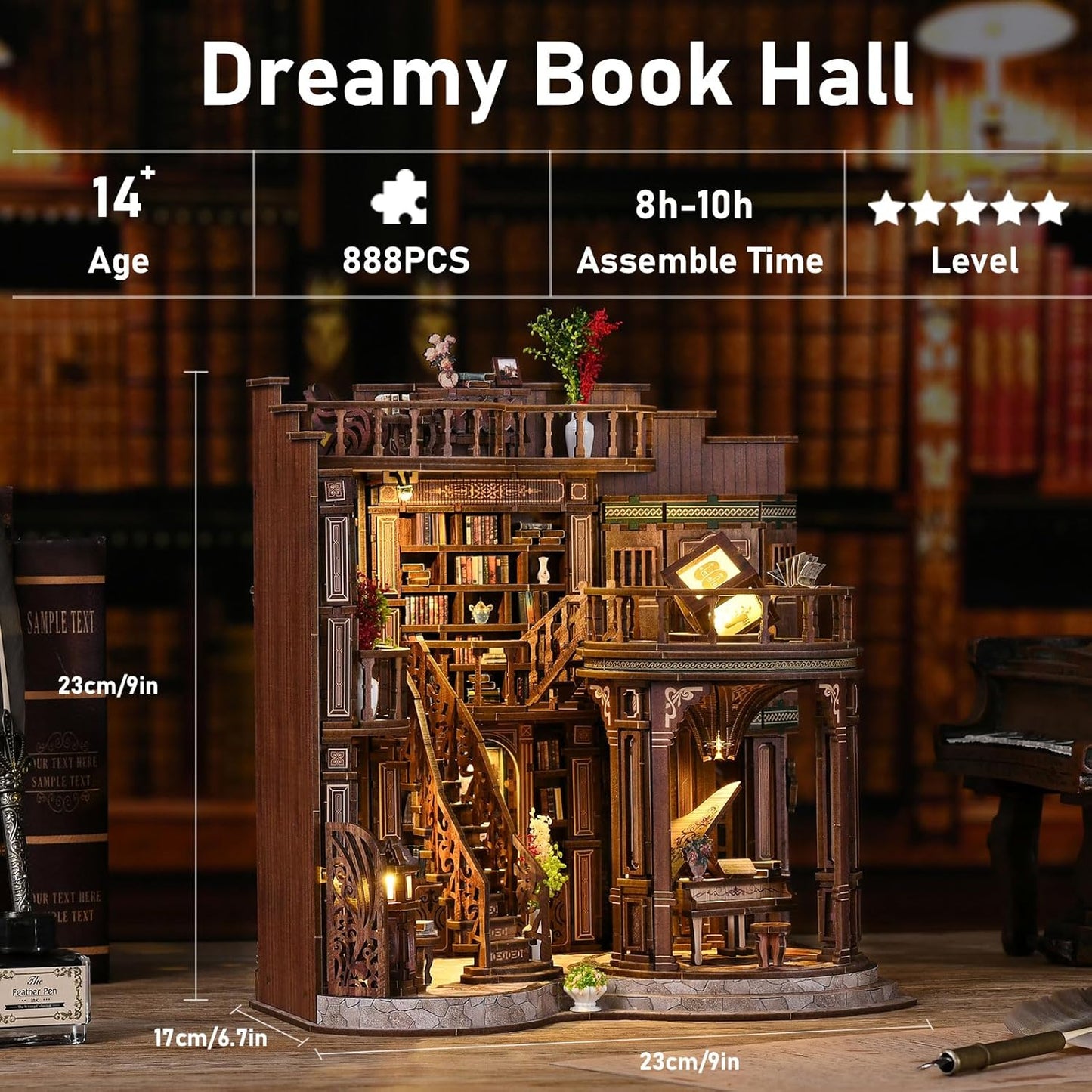 Building block, 1000pcs jigsaw puzzle, 2025 new puzzle, Adult Puzzle, Cartoon Puzzle, jigsaw puzzles,, puzzle 2000, DIY Miniature Dollhouse, Rolife, Cutebee, HYUKBI, DIY Booknook, Bookend, Dollhouse Kit, 3D Wooden Puzzle, Micro Building Blocks Set, Christmas Holiday gift