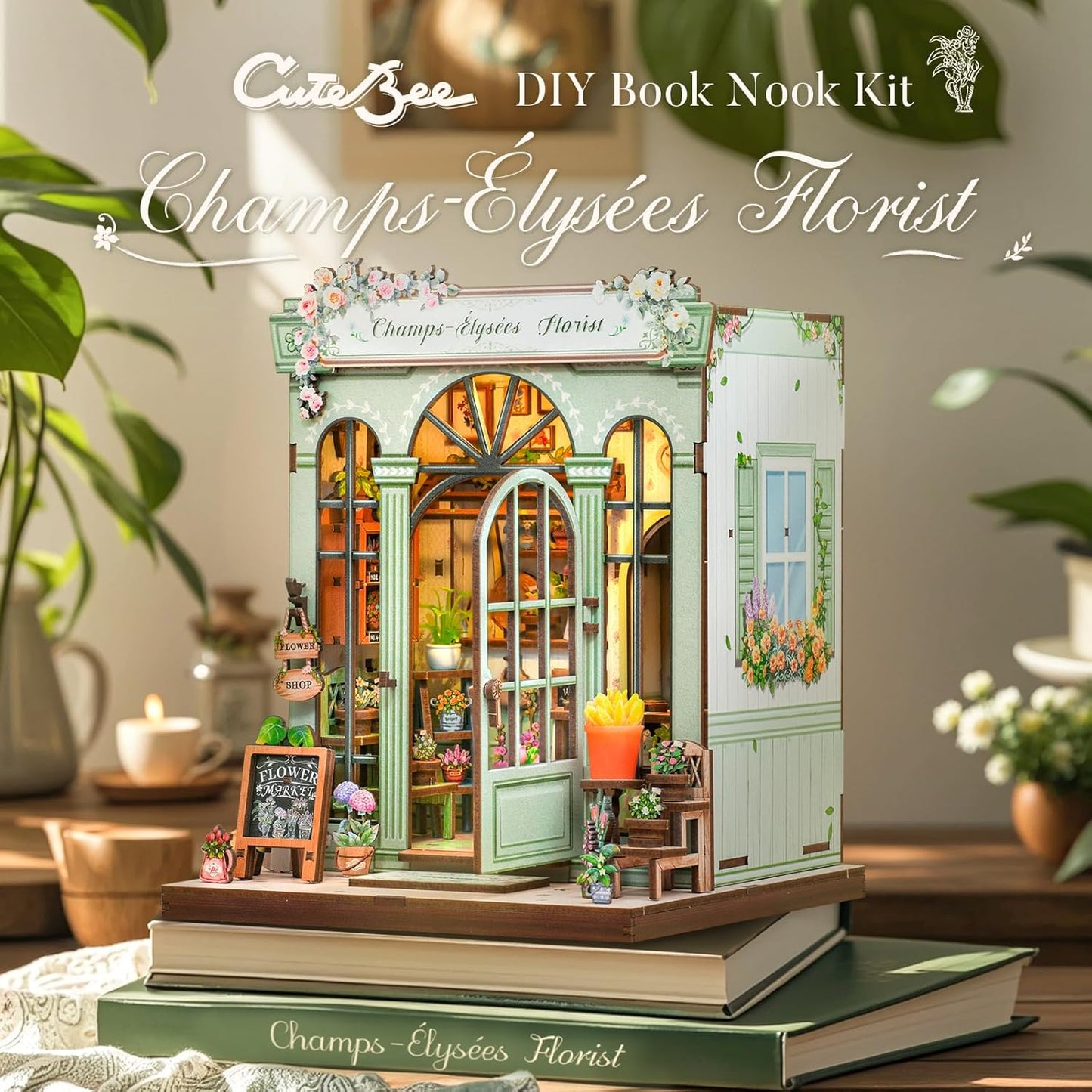 HYUKBI DIY Booknook Dollhouse Kit