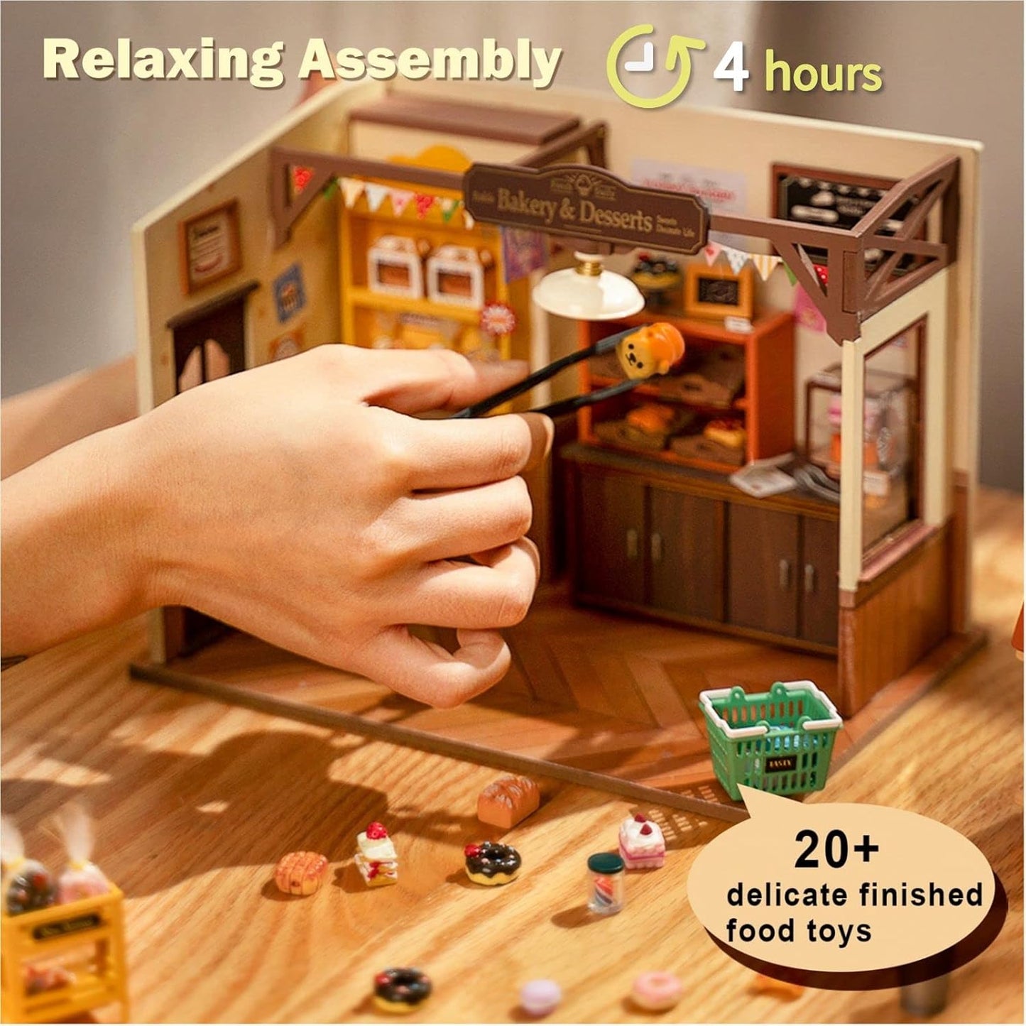 DIY Miniature Dollhouse Kits with LED Light