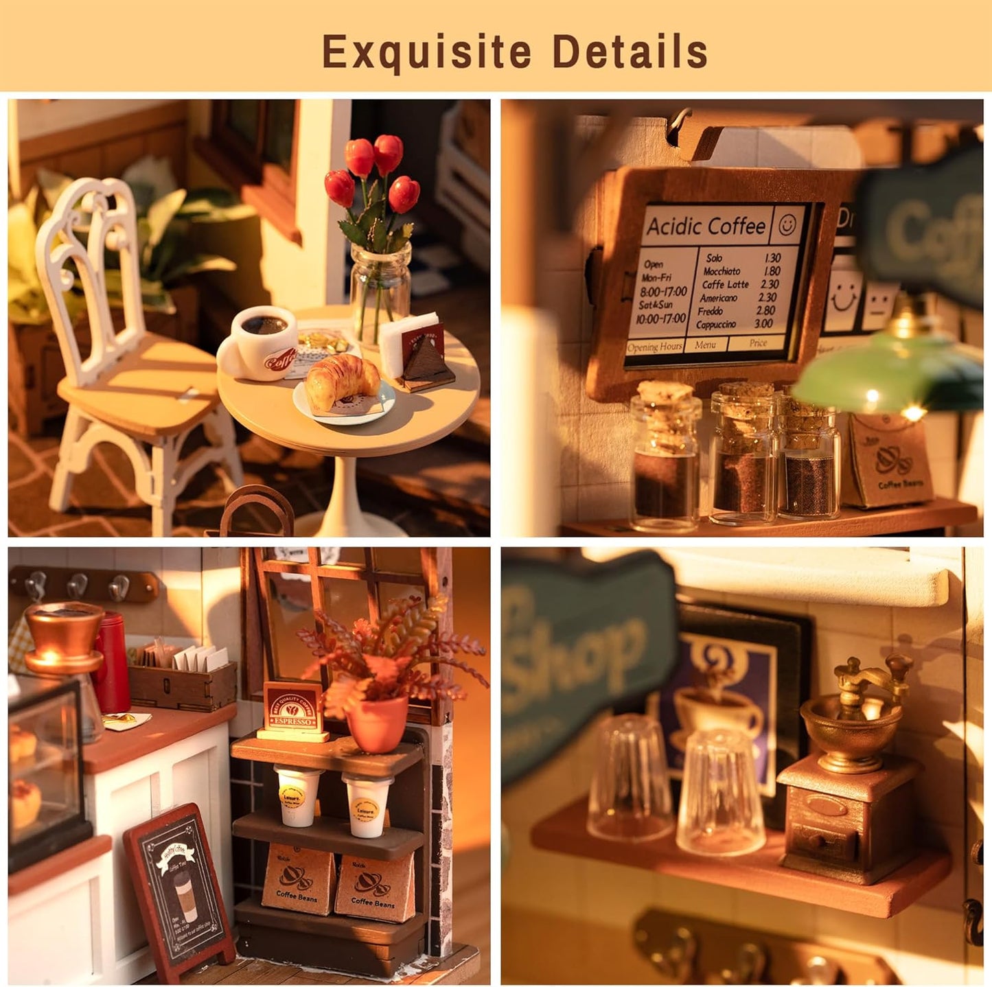 DIY Miniature Dollhouse Kits with LED