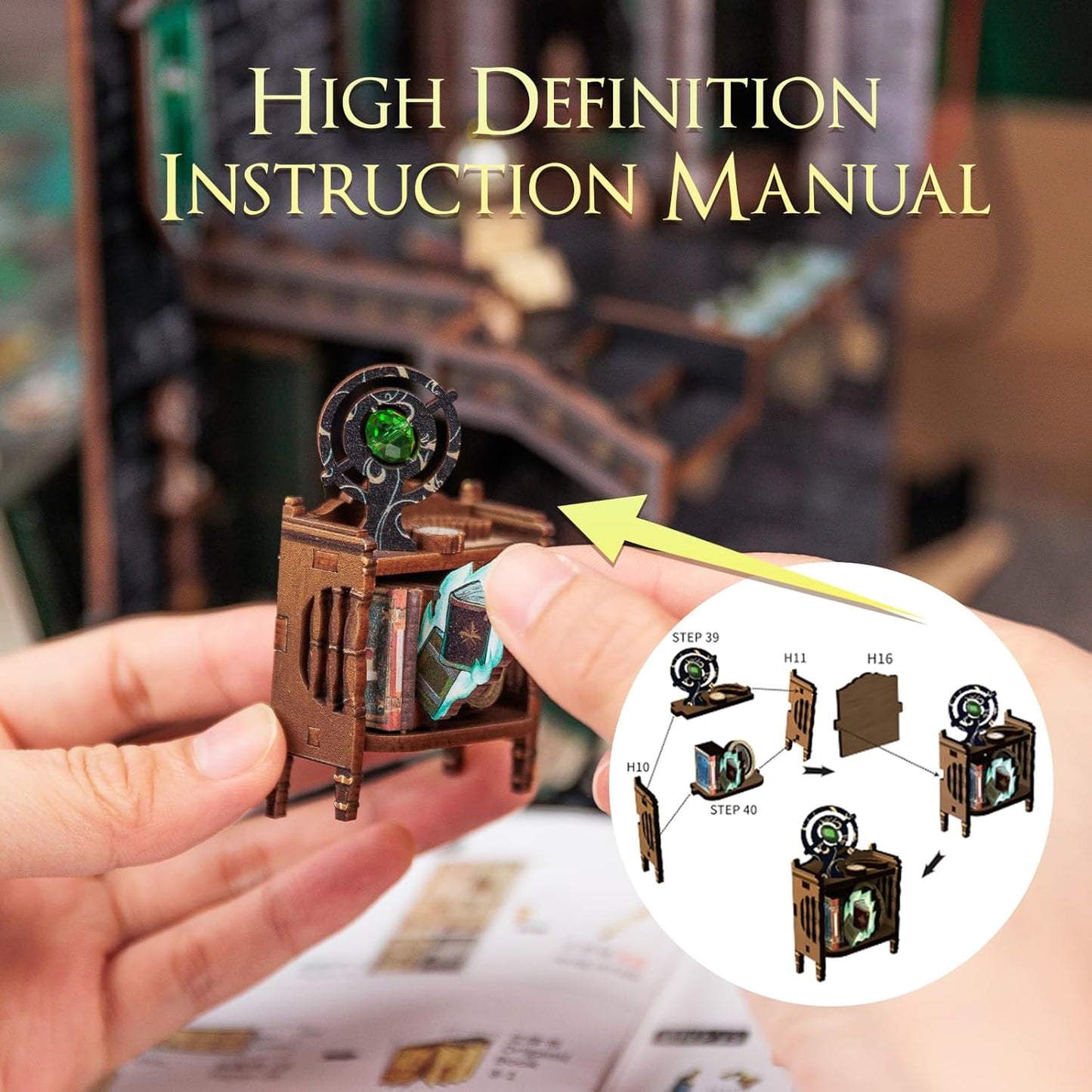 DIY Miniature Dollhouse
Rolife Cutebee HYUKBI DIY Booknook Dollhouse Kit 3D Wooden Puzzle
Micro Building Blocks Set