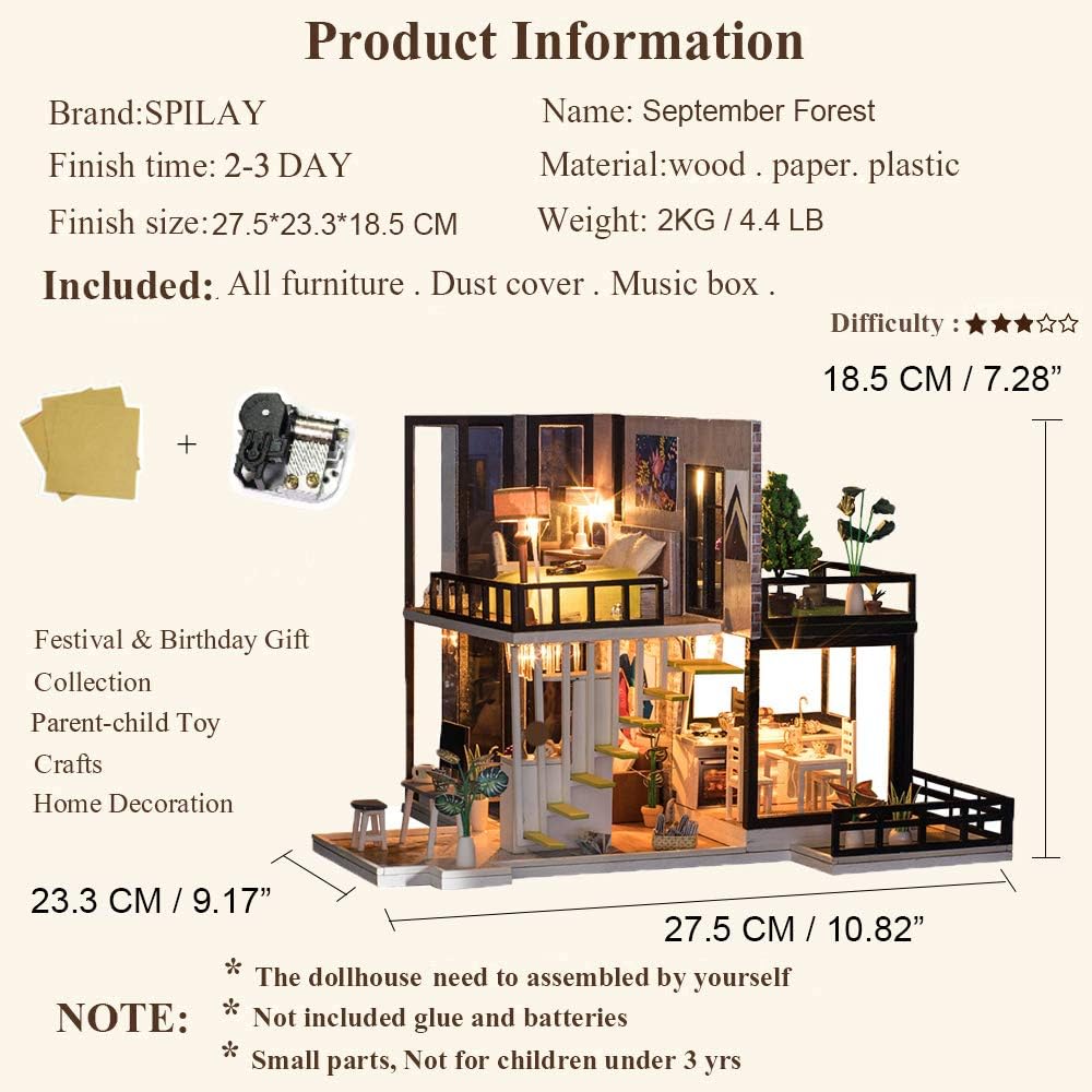 DIY Miniature Dollhouse
Rolife Cutebee HYUKBI DIY Booknook Dollhouse Kit 3D Wooden Puzzle