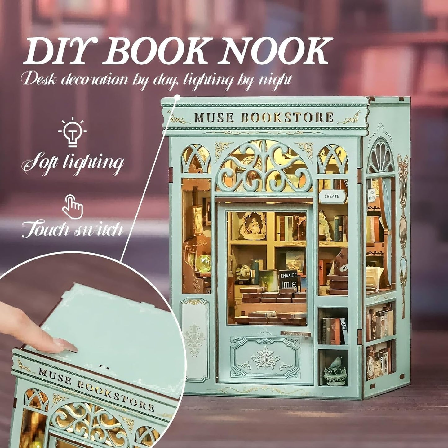 DIY Miniature Dollhouse
Rolife Cutebee HYUKBI DIY Booknook Dollhouse Kit 3D Wooden Puzzle
Micro Building Blocks Set
