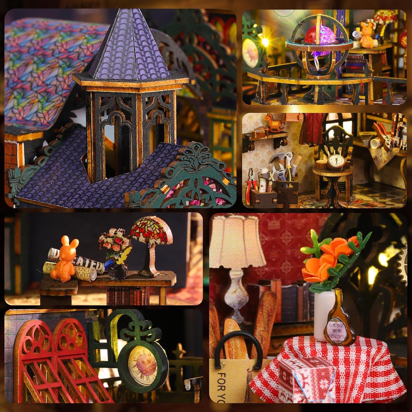 Building block, 1000pcs jigsaw puzzle, 2025 new puzzle, Adult Puzzle, Cartoon Puzzle, jigsaw puzzles,, puzzle 2000, DIY Miniature Dollhouse, Rolife, Cutebee, HYUKBI, DIY Booknook, Bookend, Dollhouse Kit, 3D Wooden Puzzle, Micro Building Blocks Set, Christmas Holiday gift