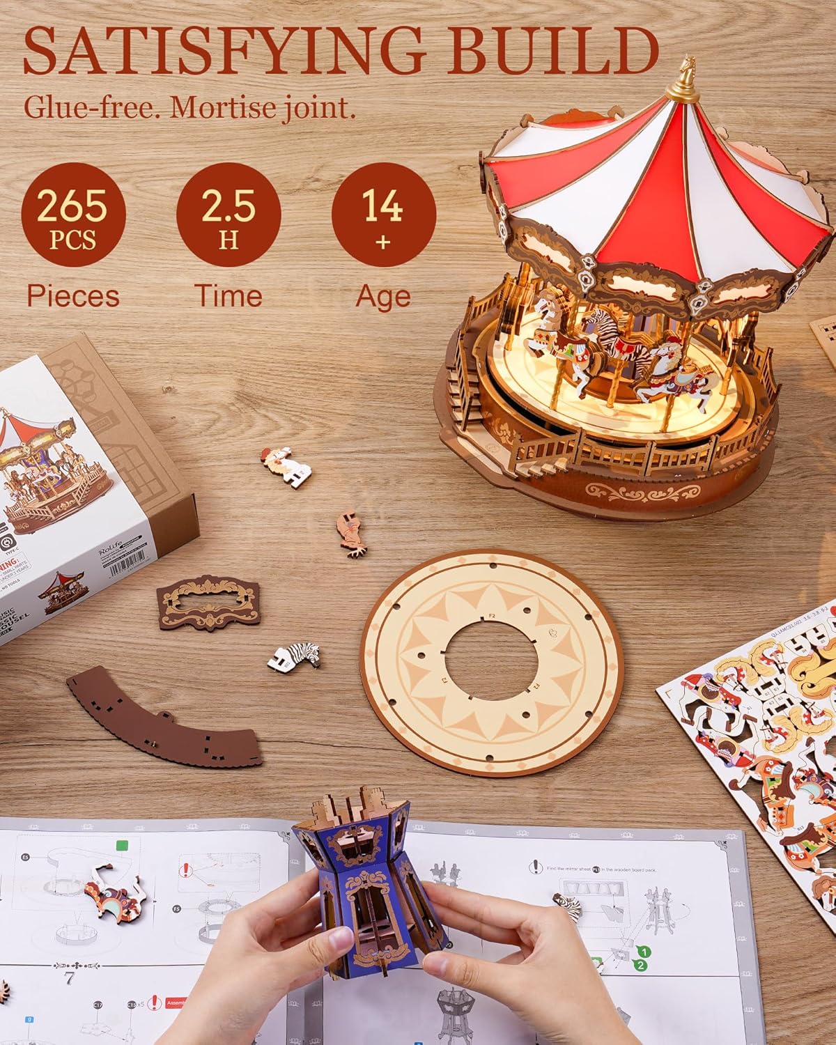 DIY 3D Puzzles Music Box