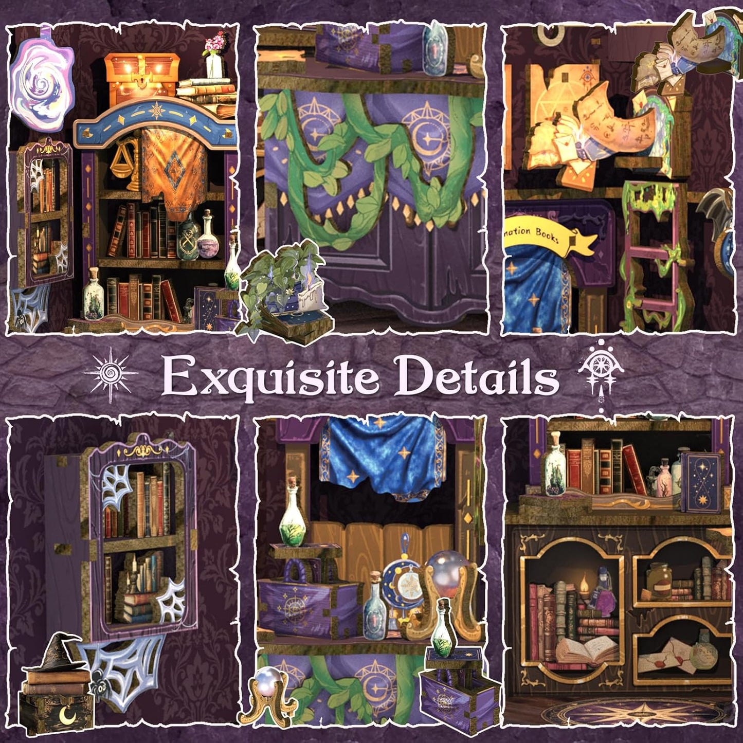 HYUKBI DIY Booknook Dollhouse Kit