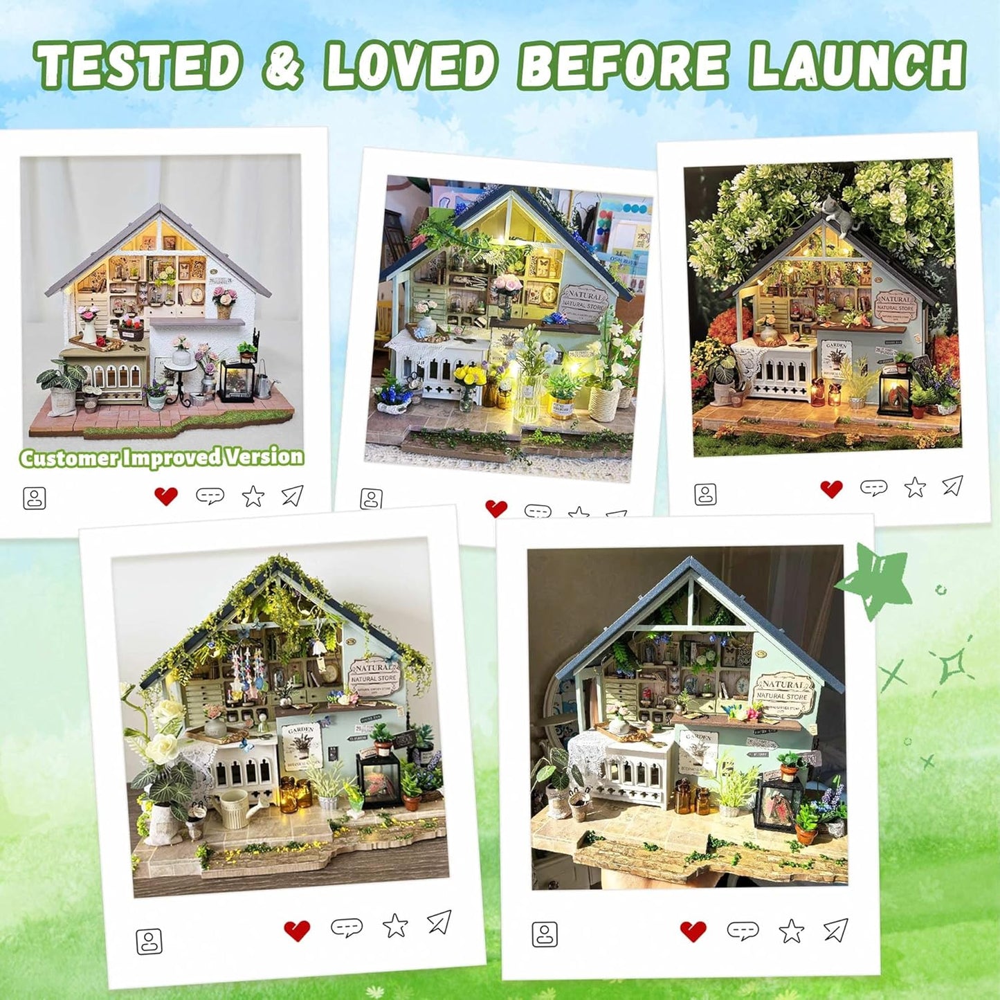 DIY Miniature Dollhouse
Rolife Cutebee HYUKBI DIY Booknook Dollhouse Kit 3D Wooden Puzzle
Micro Building Blocks Set