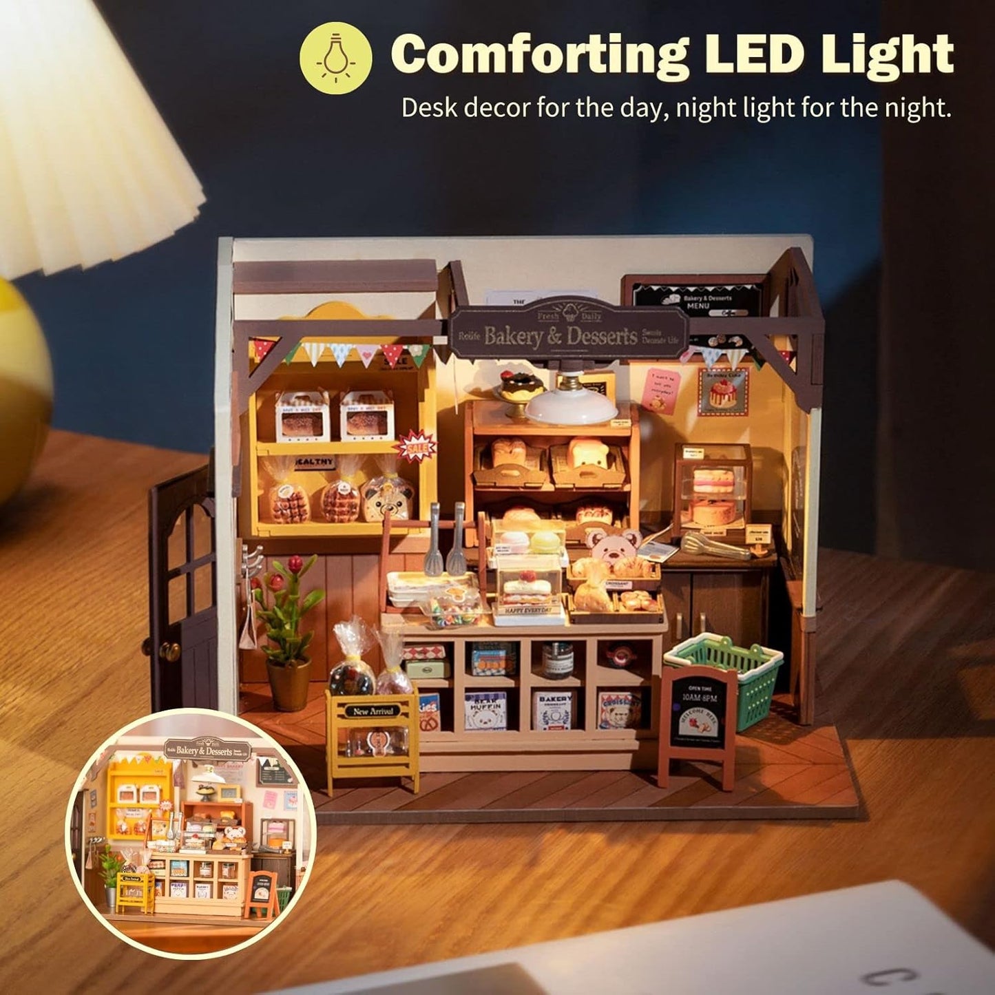 DIY Miniature Dollhouse Kits with LED Light