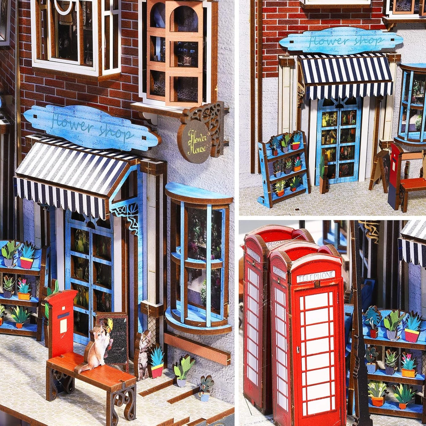 HYUKBI DIY Booknook Dollhouse Kit