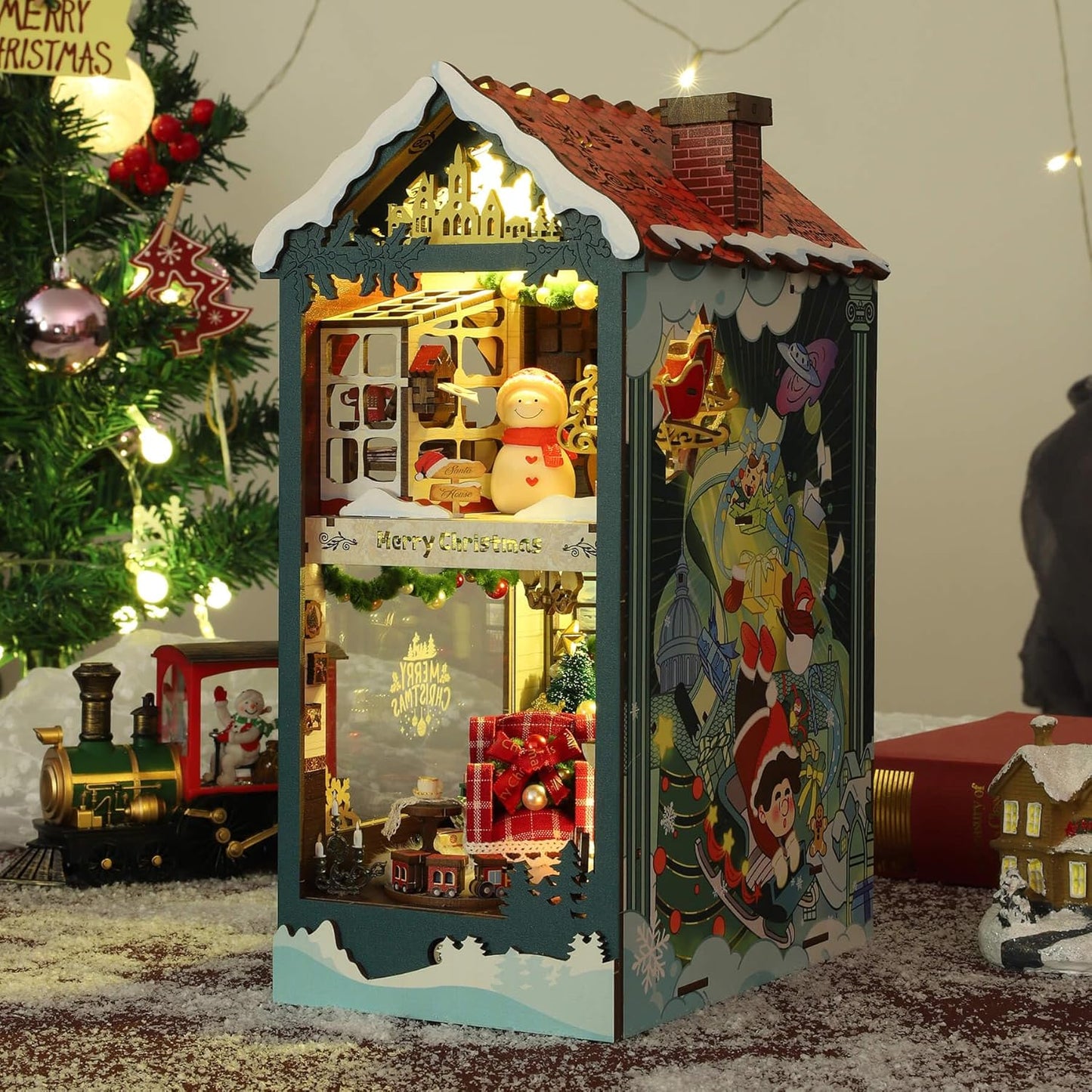 HYUKBI DIY Booknook Dollhouse Kit
