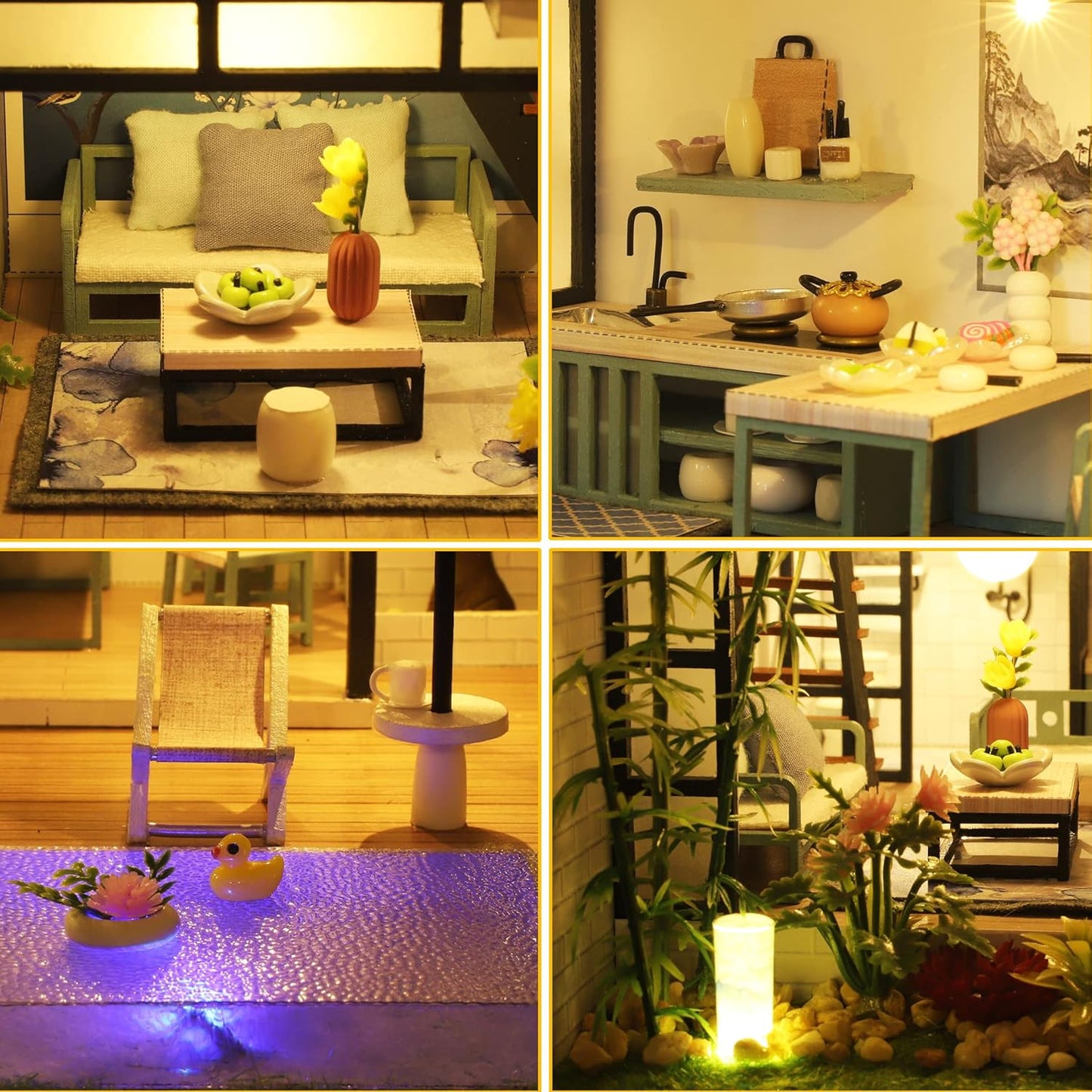 HYUKBI DIY Booknook Dollhouse Kit