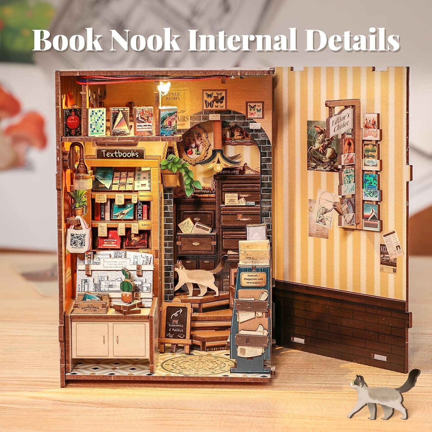 DIY Miniature Dollhouse
Rolife Cutebee HYUKBI DIY Booknook Dollhouse Kit 3D Wooden Puzzle
Micro Building Blocks Set