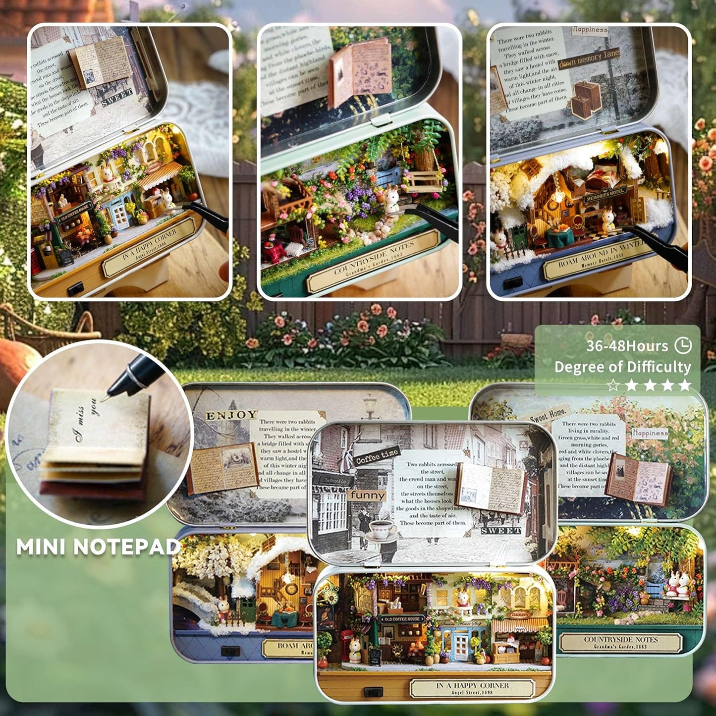Building block, 1000pcs jigsaw puzzle, 2025 new puzzle, Adult Puzzle, Cartoon Puzzle, jigsaw puzzles,, puzzle 2000, DIY Miniature Dollhouse, Rolife, Cutebee, HYUKBI, DIYBooknook, Dollhouse Kit, 3D Wooden Puzzle, Micro Building Blocks Set