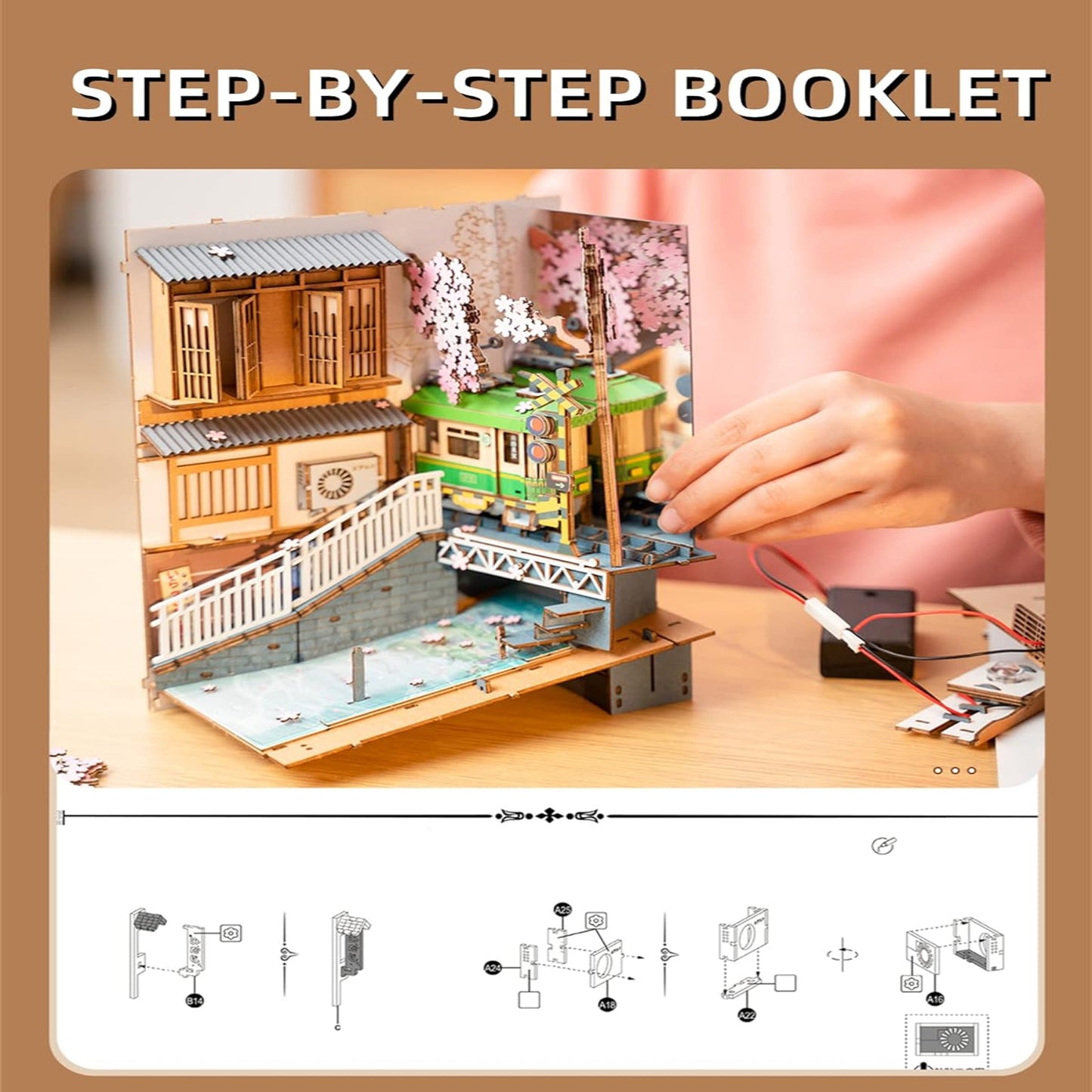 DIY Book Nook Kit-Sakura Wine Alley