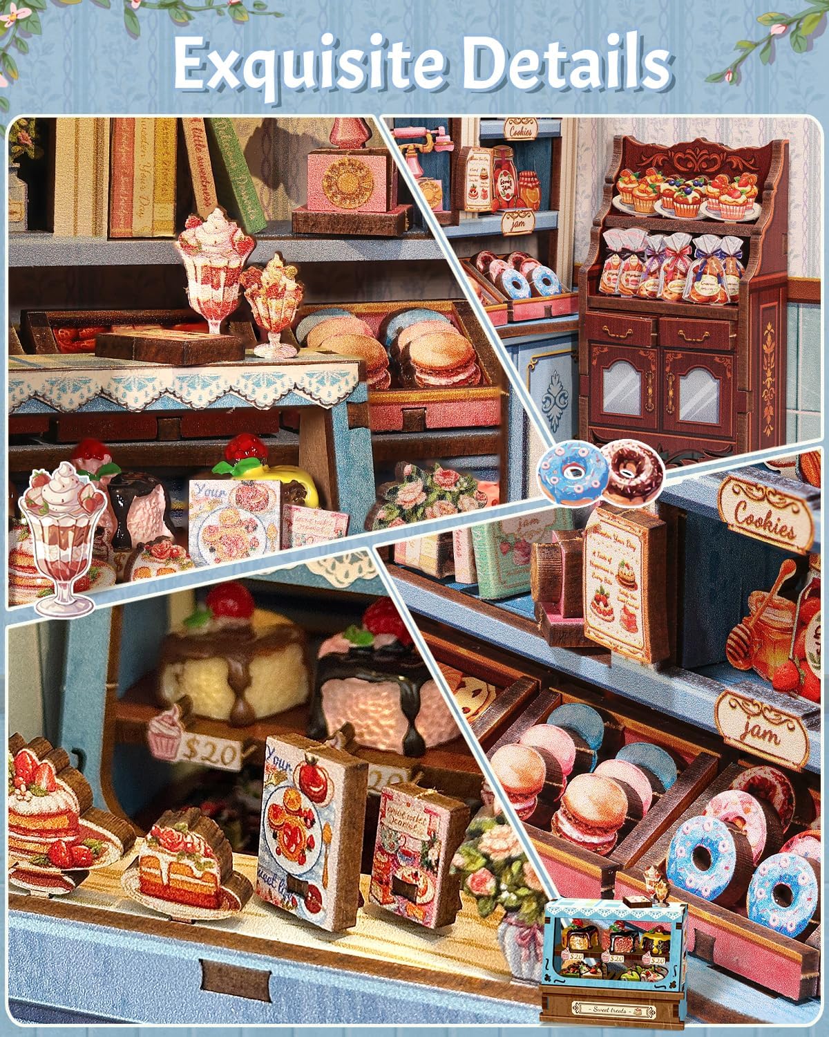 HYUKBI DIY Booknook Dollhouse Kit