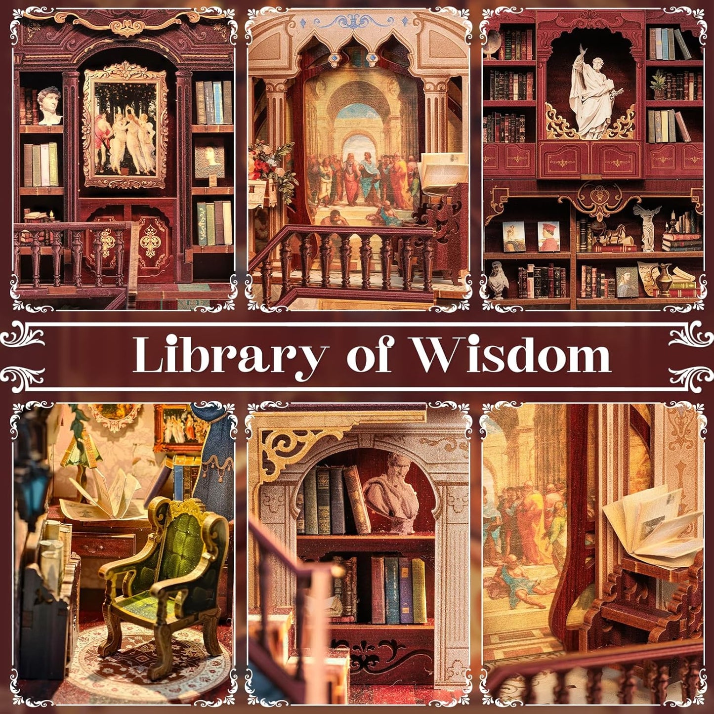 Rolife Cutebee HYUKBI DIY Booknook Dollhouse Kit 3D Wooden Puzzle