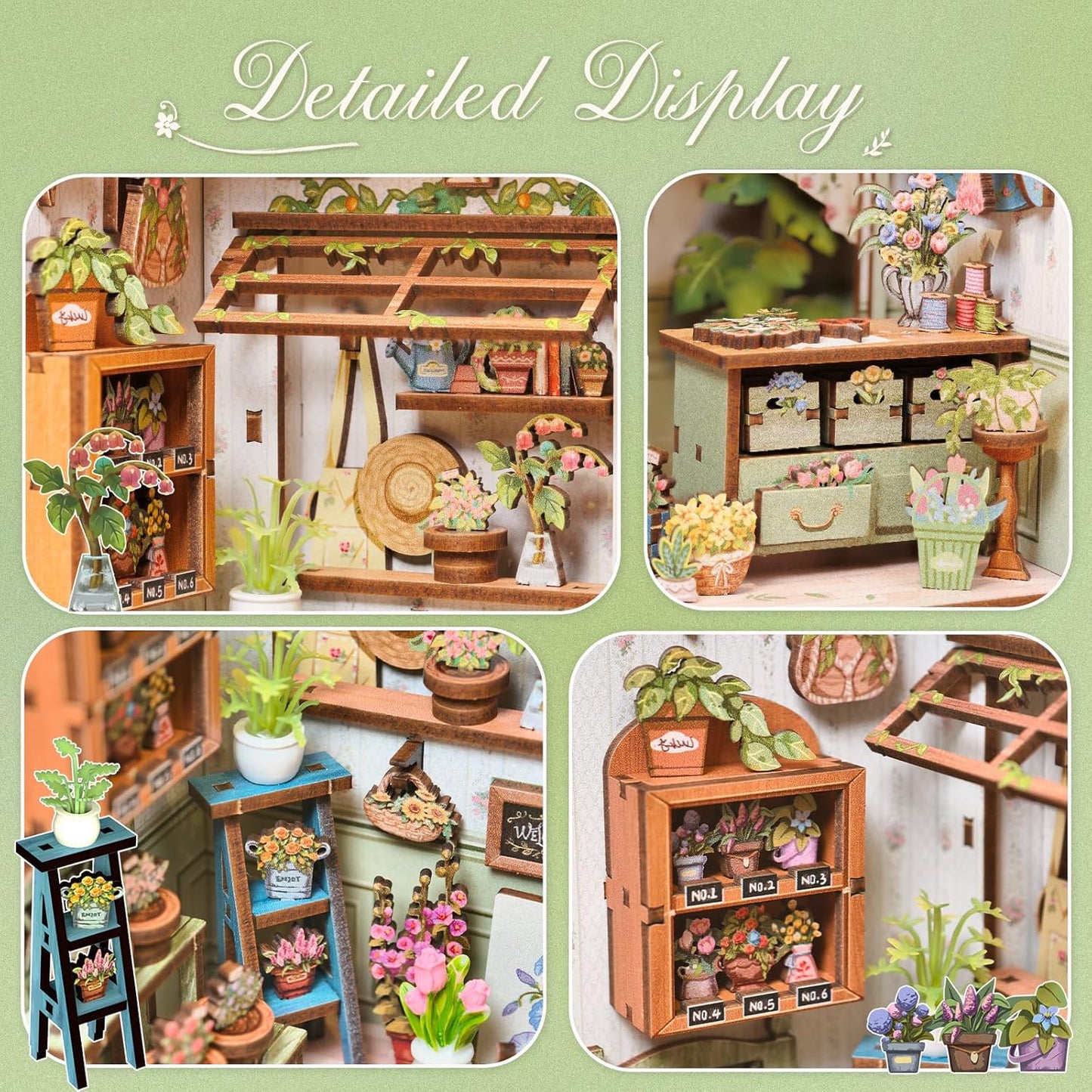 HYUKBI DIY Booknook Dollhouse Kit