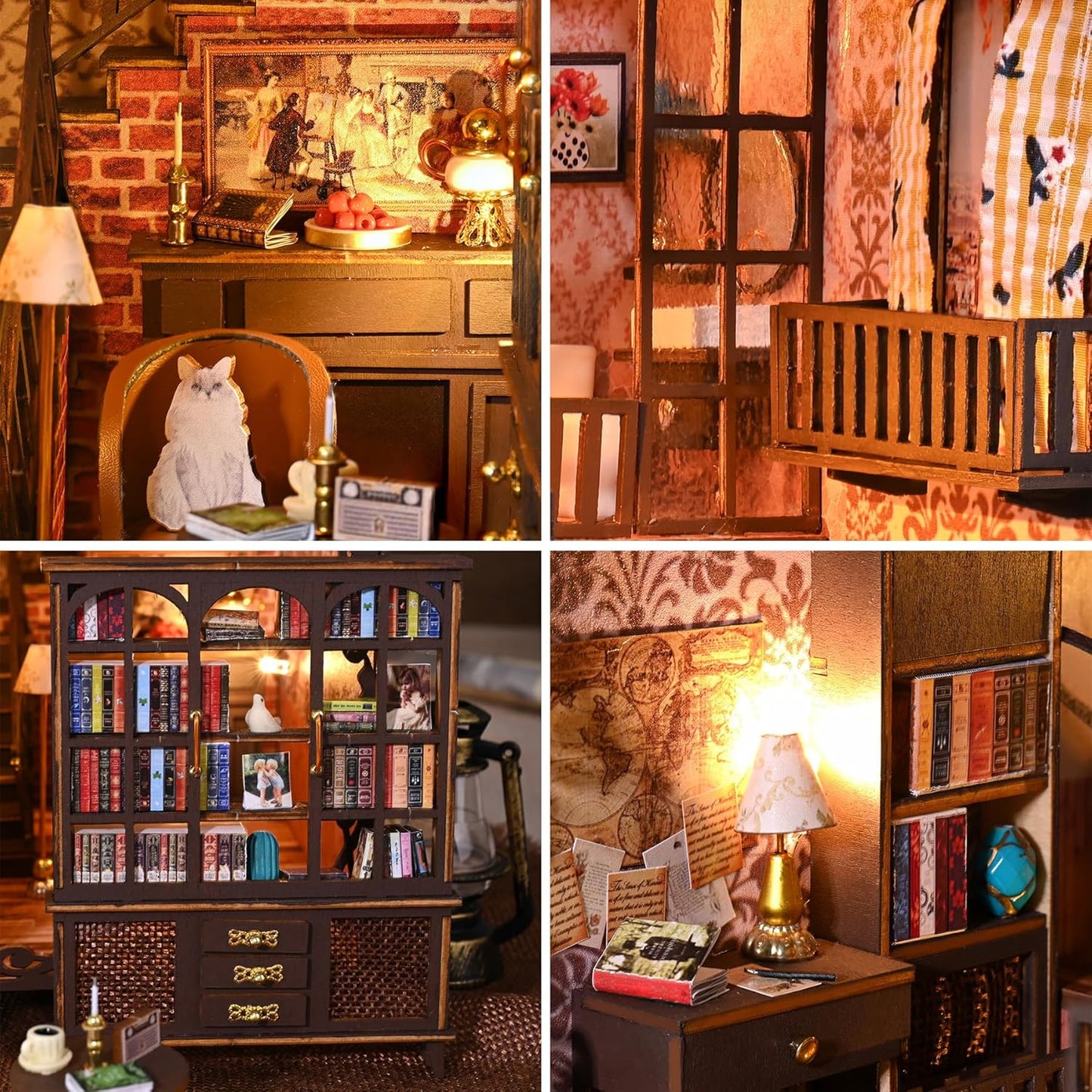 HYUKBI DIY Booknook Dollhouse Kit