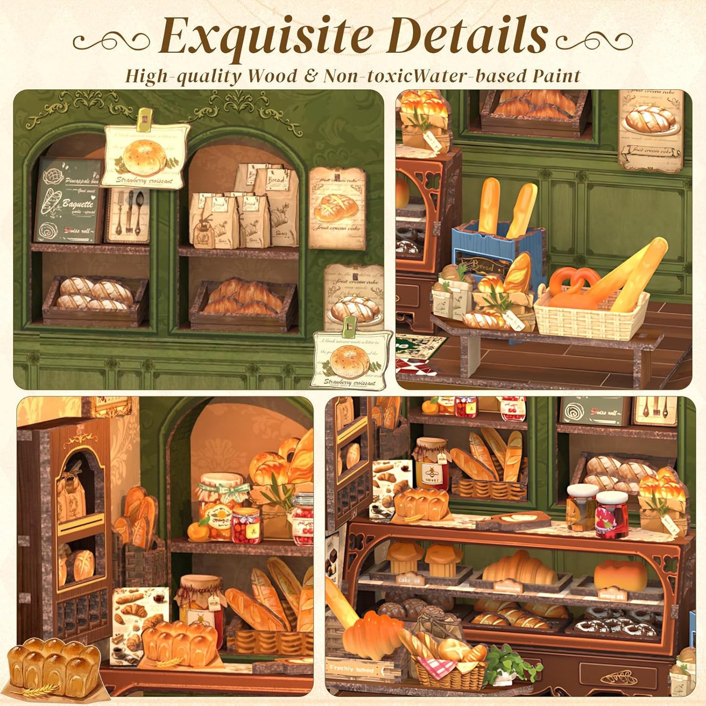 Rolife Cutebee HYUKBI DIY Booknook Dollhouse Kit 3D Wooden Puzzle