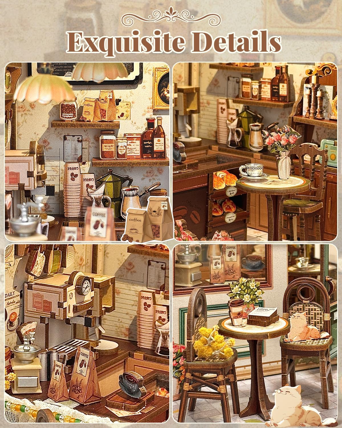 HYUKBI DIY Booknook Dollhouse Kit