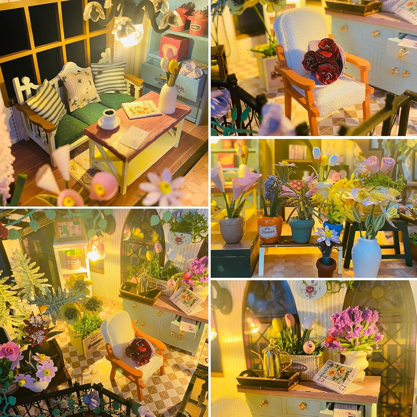 HYUKBI DIY Booknook Dollhouse Kit