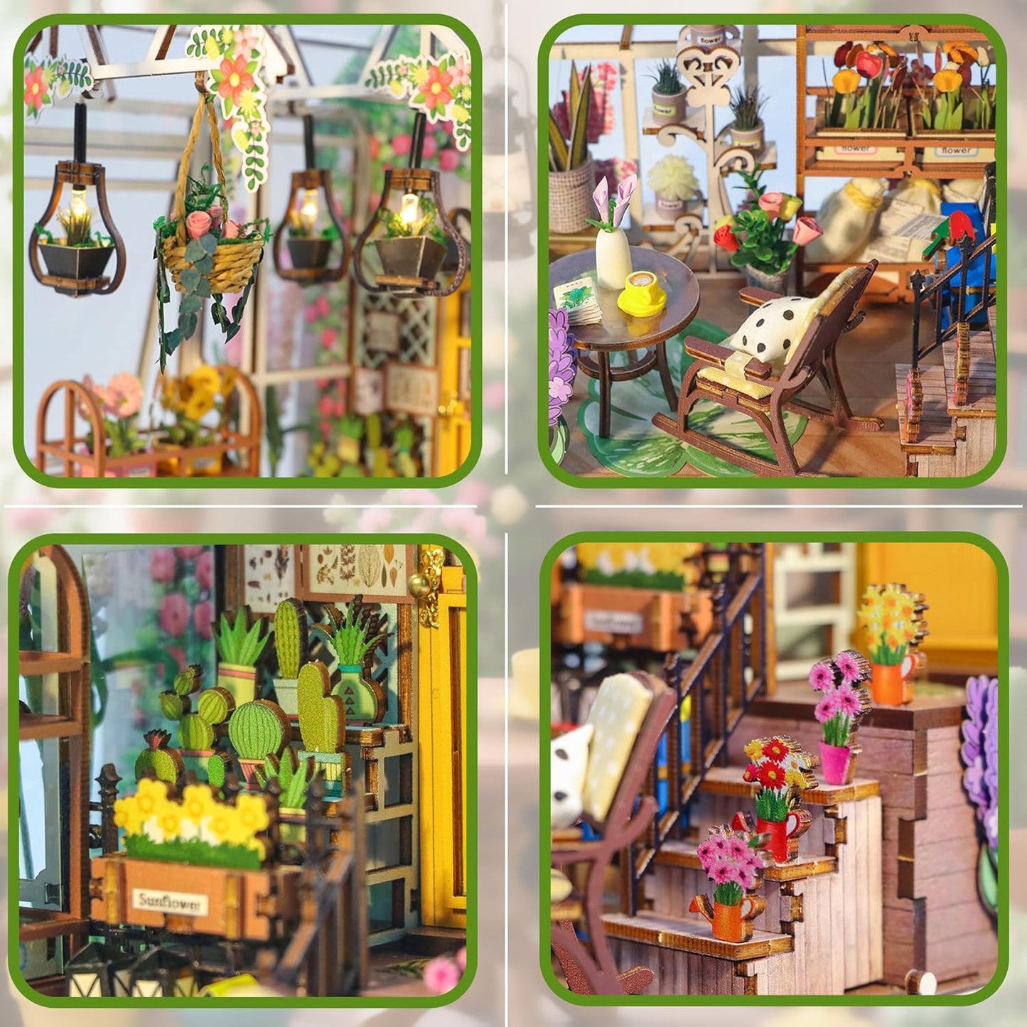 HYUKBI DIY Booknook Dollhouse Kit