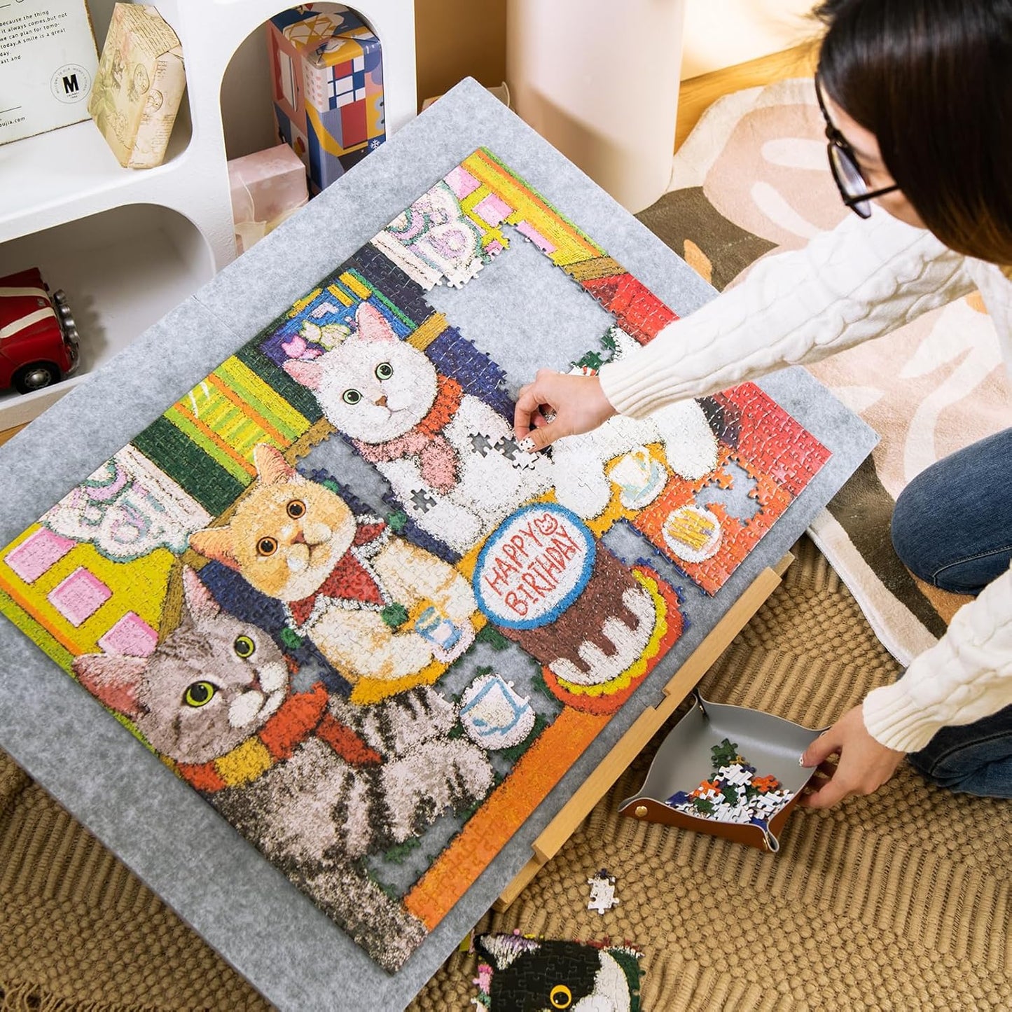 1000pcs jigsaw puzzle, 2025 new puzzle, Adult Puzzle, Cartoon Puzzle, jigsaw puzzles, momibook puzzle, puzzle 2000, Wonderful Tree House Expeditions
DIY Miniature Dollhouse
Rolife Cutebee HYUKBI DIY Booknook Dollhouse Kit 3D Wooden Puzzle
Micro Building Blocks Set
Blindbox plush cute toy