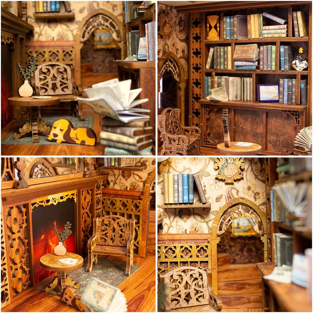 HYUKBI DIY Booknook Dollhouse Kit